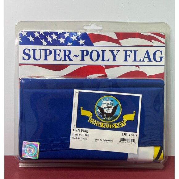 Garden Décor 3X5 U.S Navy Emblem Ship Nylon Flag 3'x5' Banner Grommets Made In U - Foto 8
